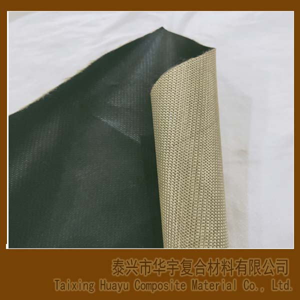 Black One Side PTFE coated Kevlar fabric